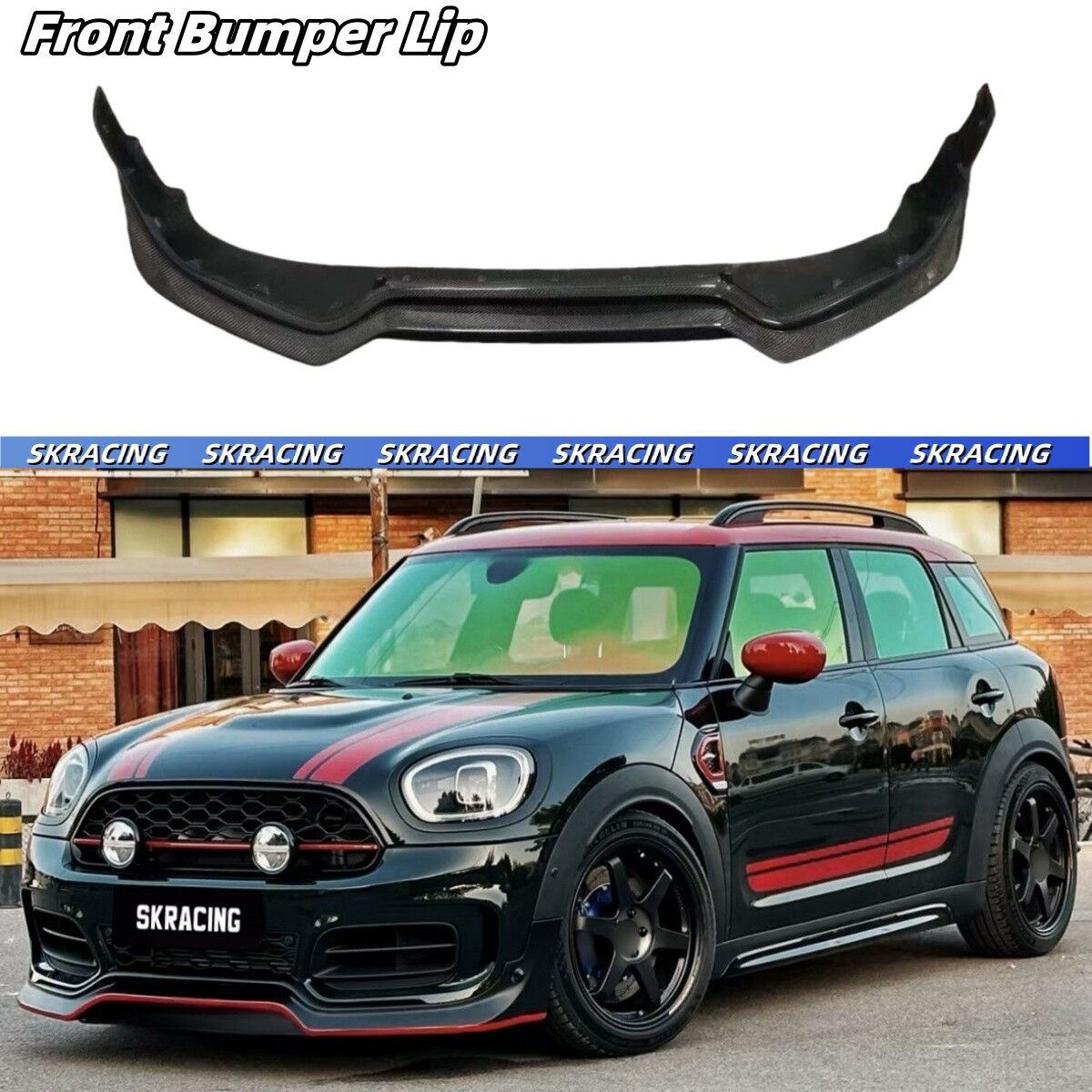 For Mini Cooper Countryman JCW F60 21-23 Carbon Fiber Front Bumper