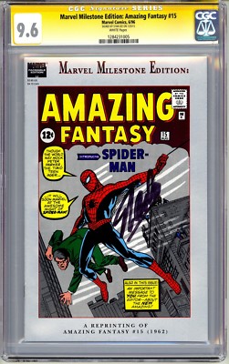 AMAZING FANTASY 15 CGC SS 9.6 STAN LEE MARVEL MILESTONE REPRINT