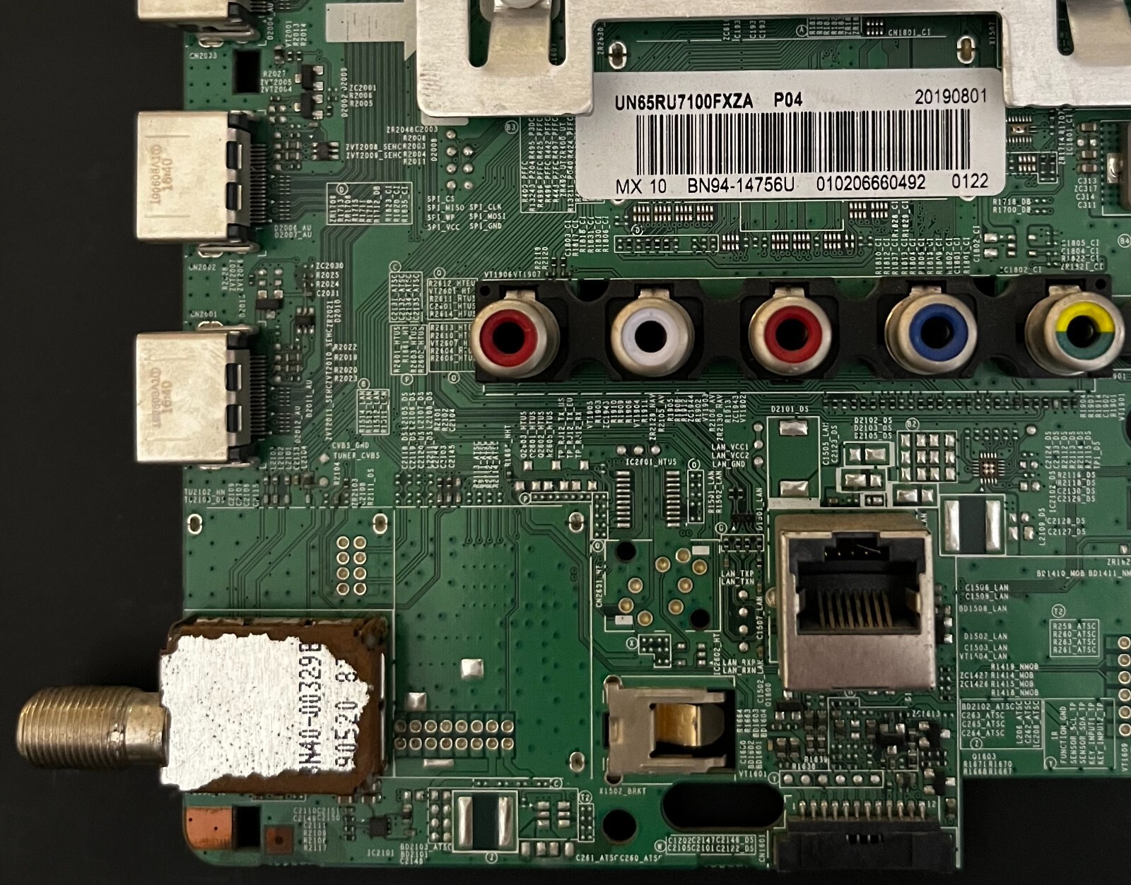 Samsung Main Board for UN65RU7100FXZA, UN65RU710DFXZA, BN9414756U eBay