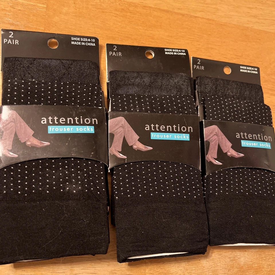 ¡NUEVO! ATENCIÓN MUJER PANTALÓN CALCETINES PACK 2 TALLA 9-11 (3 Paquetes Disponibles) #129 Foto 2 de 4
