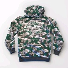 Krispy Kreme Limited Edition Hoodie Green Camouflage Zip Up Jacket Size M Promo