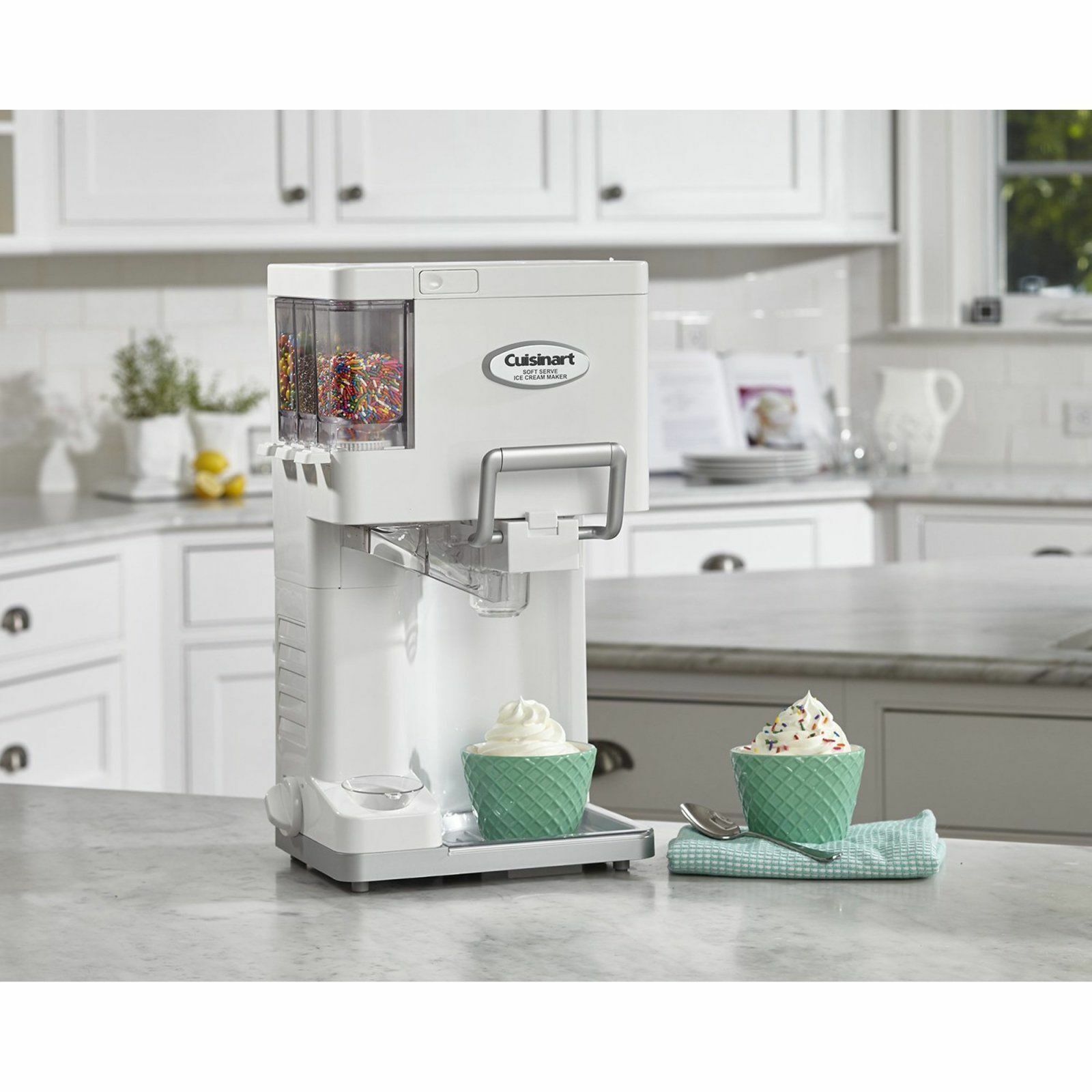Countertop Soft Serve Ice Cream Machine Maker Yogurt Automatic