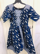 African Print Dress For kids. Ankara Kids Dress, Kids Fashion, Age 6-7