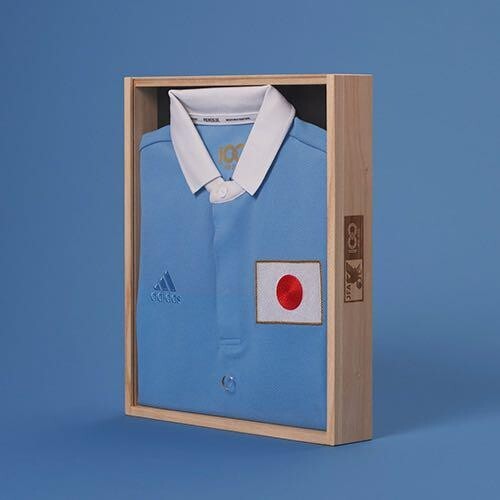 Uniforme nazionale di calcio giapponese 100° anniversario taglia L con scatola 2021 calcio - Foto 2 di 8
