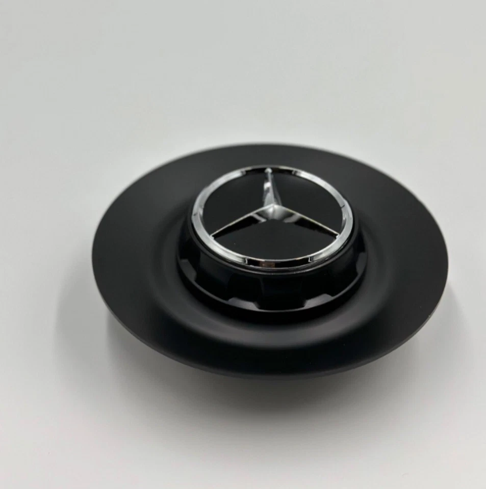 Mercedes Benz C63s E63s CLS63s AMG Black Center Caps Wheel Hubs A0004001100 4pcs - Image 4 of 4