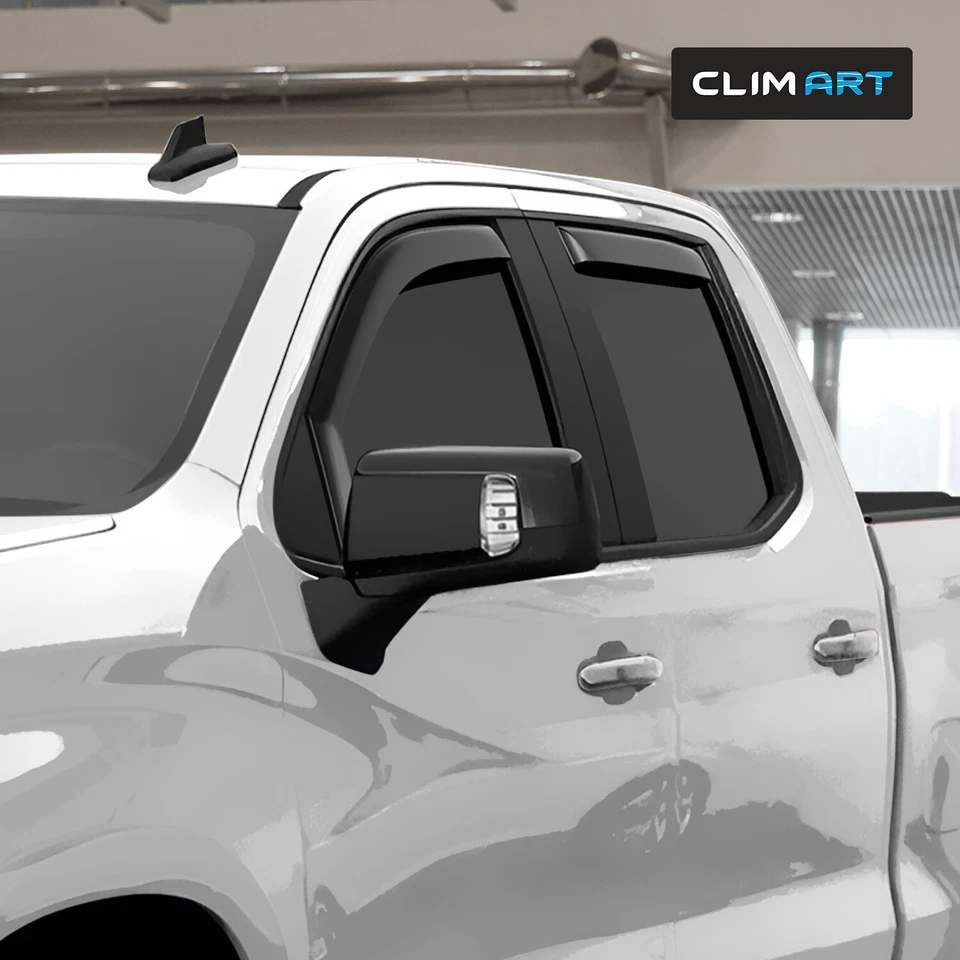 防雨罩通风遮阳适用于 2019 - 2025 雪佛兰 Silverado 1500 双驾驶室 — 第 3/4 张图片