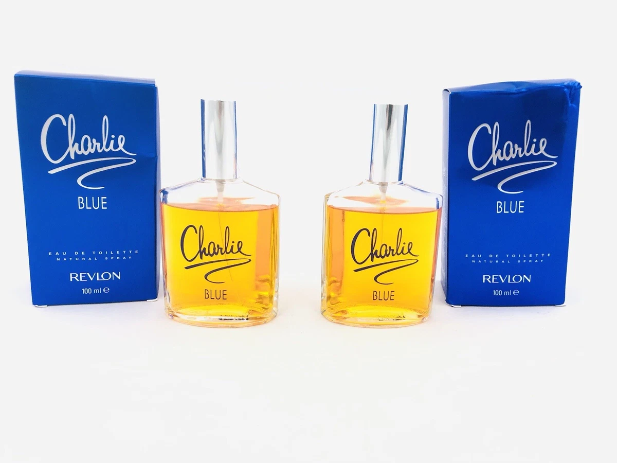 Lot 2 REVLON CHARLIE BLUE 3.4oz 100ml Eau de Toilette Spray Perfume New in Box