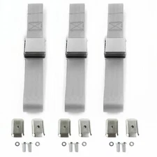 Ford Truck 1980 - 1986 F150  Airplane 2pt G/G Lap Bench Blt Kit w/BKTS 3 Belts