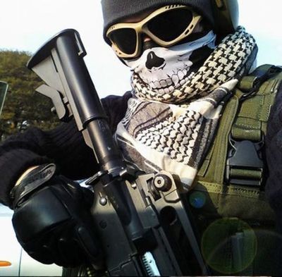 Foulard multifonction tour de cou masque tête de mort Skull moto