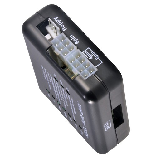 Testeur d'alimentation ATX 20/24 broches vérificateur LED pour mesure compteur d'alimentation pour PC