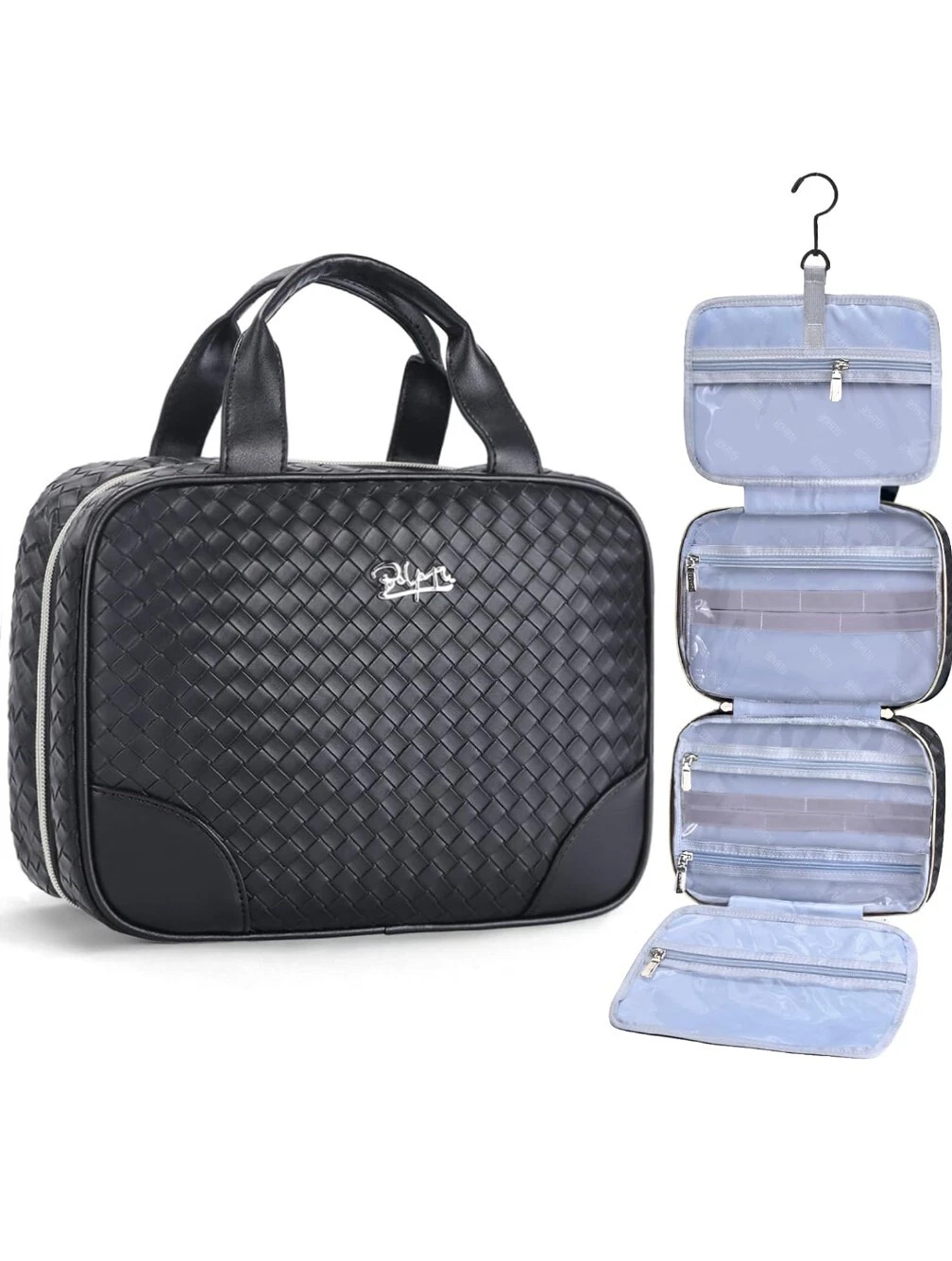 Travel Toiletry Hanging Makeup Portable Cosmetic Bag: Large Capacity Organizer