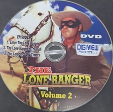 The Lone Ranger Show Volume 2 DVD 3 Episodes - DVD  - DISC ONLY 