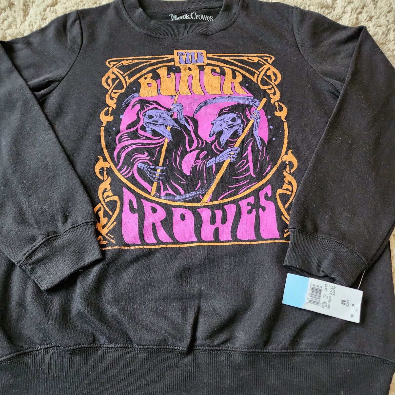 The Black Crowes (Band): Sweatshirt, Size Womens Medium, Color Black, NWT |  eBay