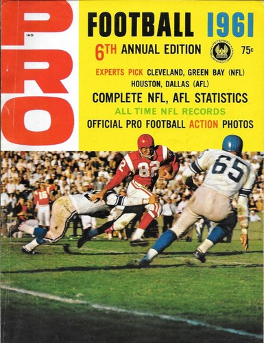 1961 & 1962 (JIM BROWN) Petersen PRO FOOTBALL Magazines NFL & AFL Stats, Records - Picture 2 of 12