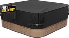 Outdoor Waterproof and Weatherproof Hot Tub Cover 85 X 85 Inch Fit 84 X 84......