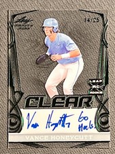 2023 Leaf Trinity CLEAR ROOKIE AUTO Vance Honeycutt 14/25
