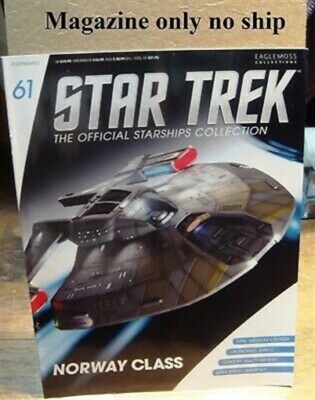 Eaglemoss Star Trek *Magazine only no ship*#61 Norway-class USS Budapest