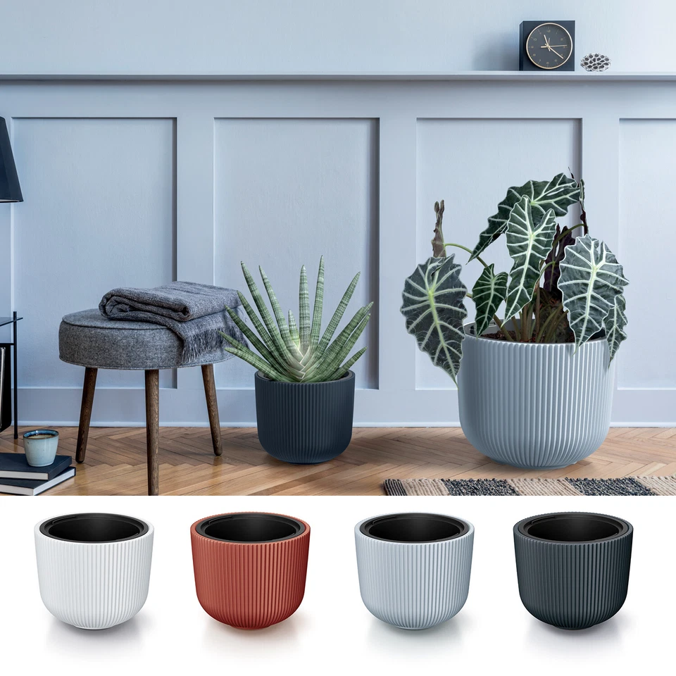 Blumenkübel Blumentopf Topf Einsatz Milly Elegant Design 5 Größen 4 Farben - Bild 2 von 4