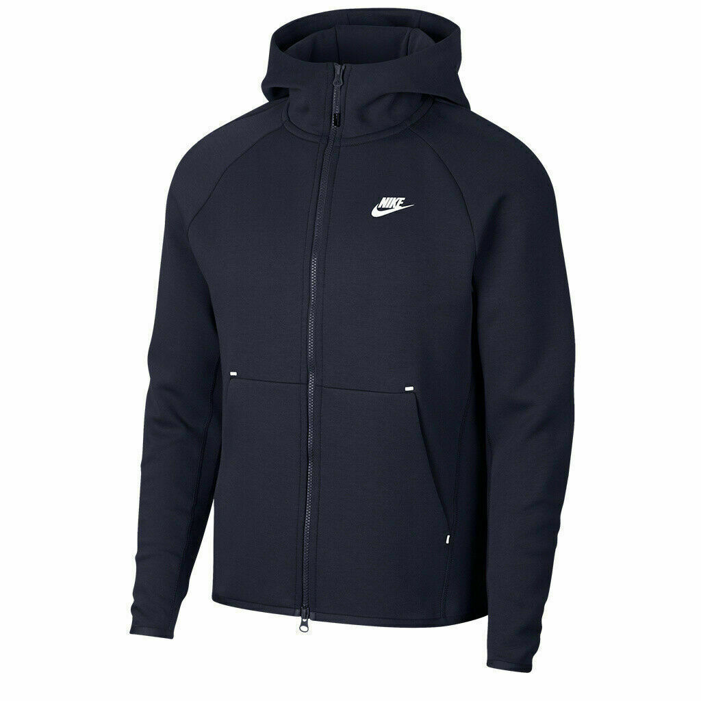 NIKE テックフリースジャケット Nike Tech Fleece JACKET Full-Zip Hoodie Size 2XL Navy White