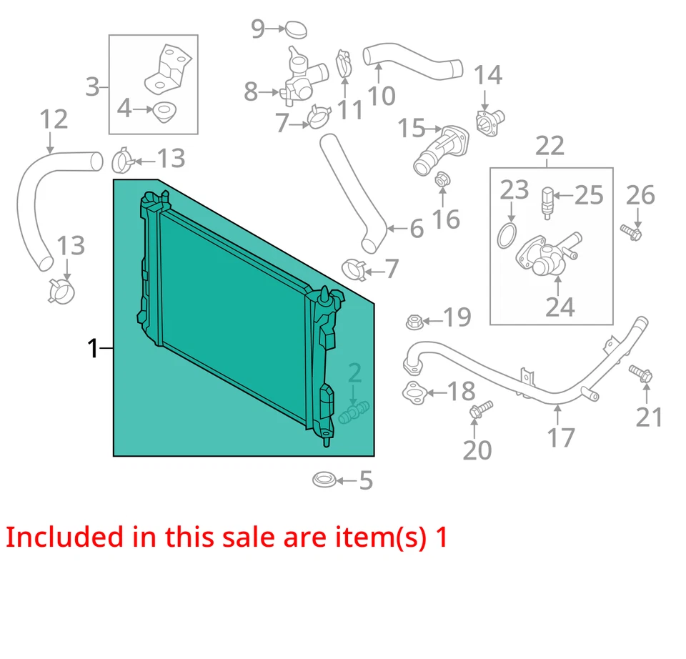 Radiator HYUNDAI ACCENT 18 19 Foto 3 de 4