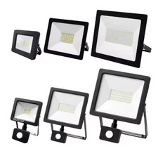 10W-500W Watt LED Floodlight Security Outdoor Garden Lights With PIR Sensor Lamp