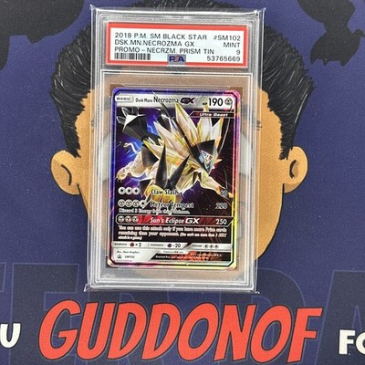 PSA 9 MINT 2018 Pokemon Necrozma Prism Tin DUSK MANE NECROZMA GX