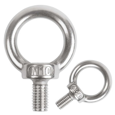 M10 * 18 Ringschraube 304 Edelstahl A2-70 Ösenschrauben 2pcs Augenschraube Rings