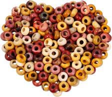 25 Pcs Large Hole Stones Rondelle Loose Beads Fit European Charm Bracelet for Je