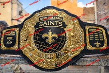 Custom New Orleans Saints championship replica belt Adult Size 2MM Brass
