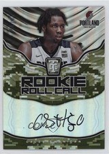 2017 Panini Totally Certified Rookie Roll Call Camo /25 Caleb Swanigan Auto 0s5s