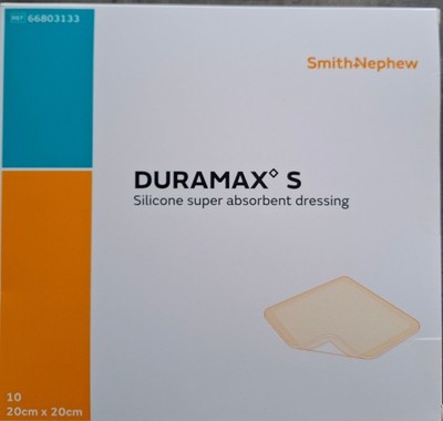 Duramax S 20x20 cm Superabsorber Silikonverband 10St - PZN 17944484