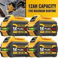 1~4PACK For DeWalt 20V/60V Max 12.0AH Lithium-Ion Battery DCB609 Battery DCB612