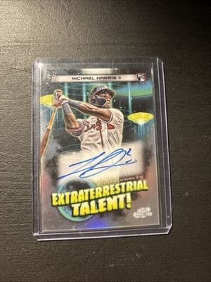 2023 Topps Cosmic Chrome - Extraterrestrial Talent Autographs Michael Harris II 