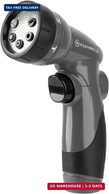 Flexzilla 6-Pattern Adjustable Garden Hose Nozzle Sprayer with Easy to Use on/of