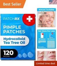 Pimple Patches for Face 120 Patches, Hydrocolloid Acne Patches with Tea Tree ...