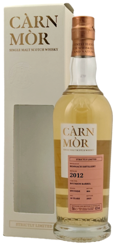 (99,29€/L) Carn Mor Strictly Limited | Benriach 2012 Bourbon Cask | 0,7 l.in Box