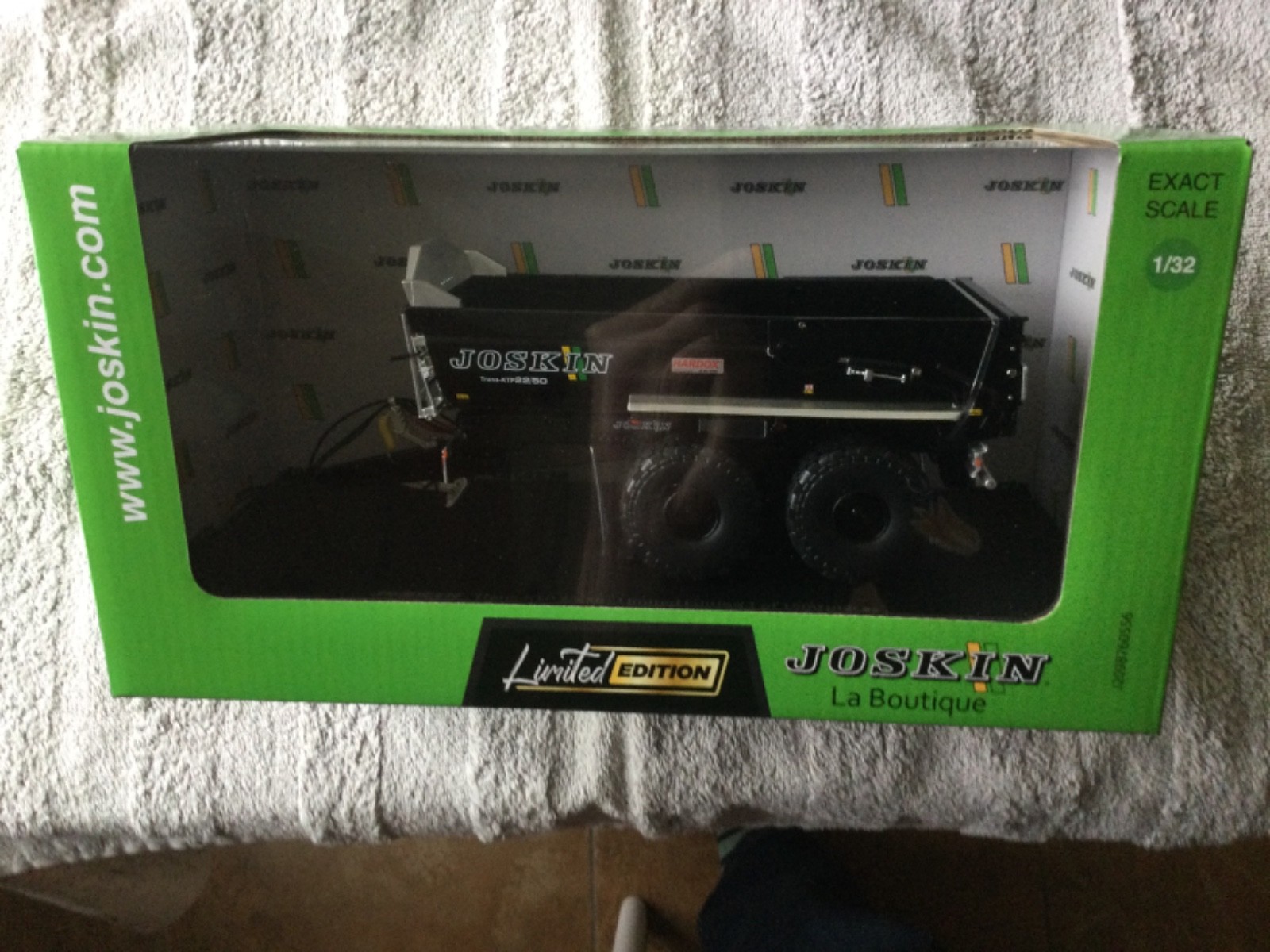 Universal Hobbies Toy Model Joskin KTP 22/50 Trailer Black Limited Edition Brill