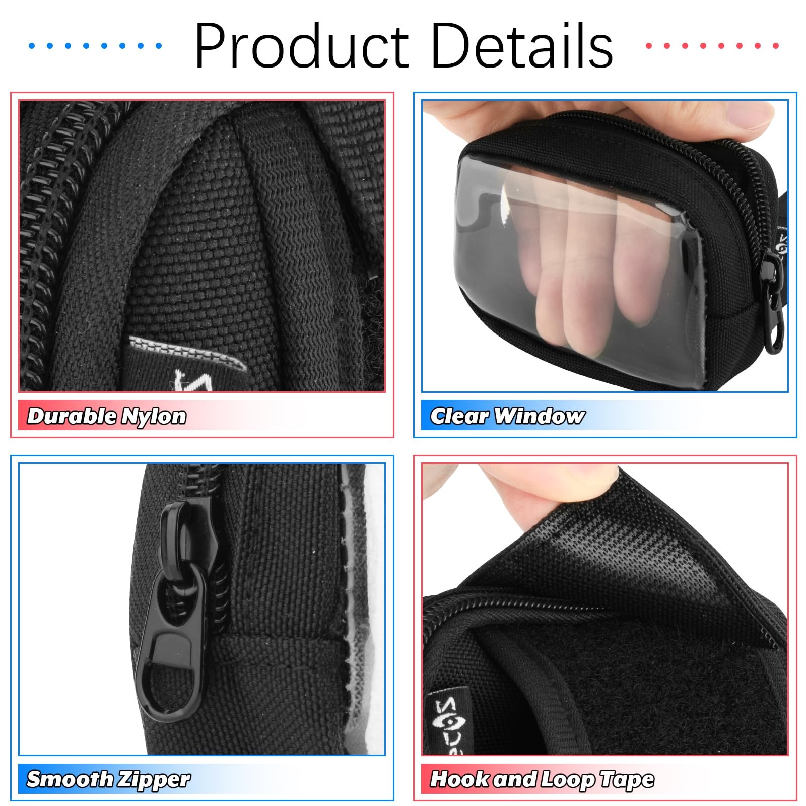 Small Zipper Pouch Compatible with Tractive Smart Dog GPS Tracker, Pet GPS Tr...