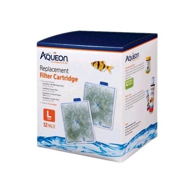 Aqueon Replacement Filter Cartridges Large Easy Installation 12-Pack New!