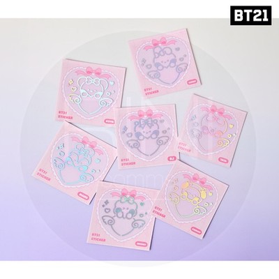 BTS BT21 Official Goods STICKER RIBBONED U + Tracking Number