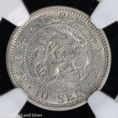 M38(1905) Japan Silver 10 Sen - Meiji NGC UNC Details | eBay