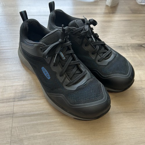 Keen Utility Sparta schwarz Stahlkappe niedrig Sicherheitsschuhe Herren Gr. 10 EE Weite * gebraucht, in einwandfreiem Zustand