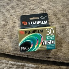 FUJIFILM Pro TC30 VHS-C 30-minute Premium Camcorder Video Tapes - NEW SEALED
