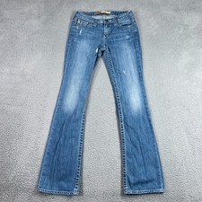 Big Star Jeans Womens 27 L Hazel Curvy Fit Low Rise Denim Light Wash Western