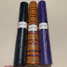 New Set Of 3 Holiday Inspirations Mesh Ribbon 21  x 30  Each Crafts Wreaths Tutu