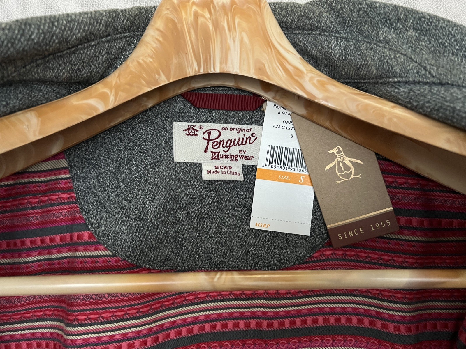 Original Penguin Men Grey Chore Jacket Size S small image 3