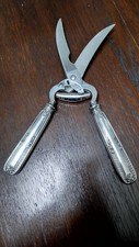 Trinciapollo con manici in argento 800 e lame inox stile impero 