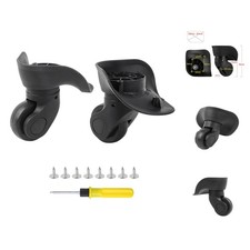 Heavy-Duty Luggage Caster Wheels Replacement - Perfect for Hard Shell Cases