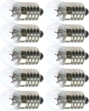 MEETOOT 10pcs E10 Mini Light Bulbs 3.8V 0.3A Physical Electrical Experiment...