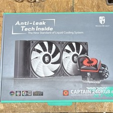 Deep Cool Captain 240RGB V2 Liquid CPU Cooler 240mm RGB Fans Hydraulic Bearing